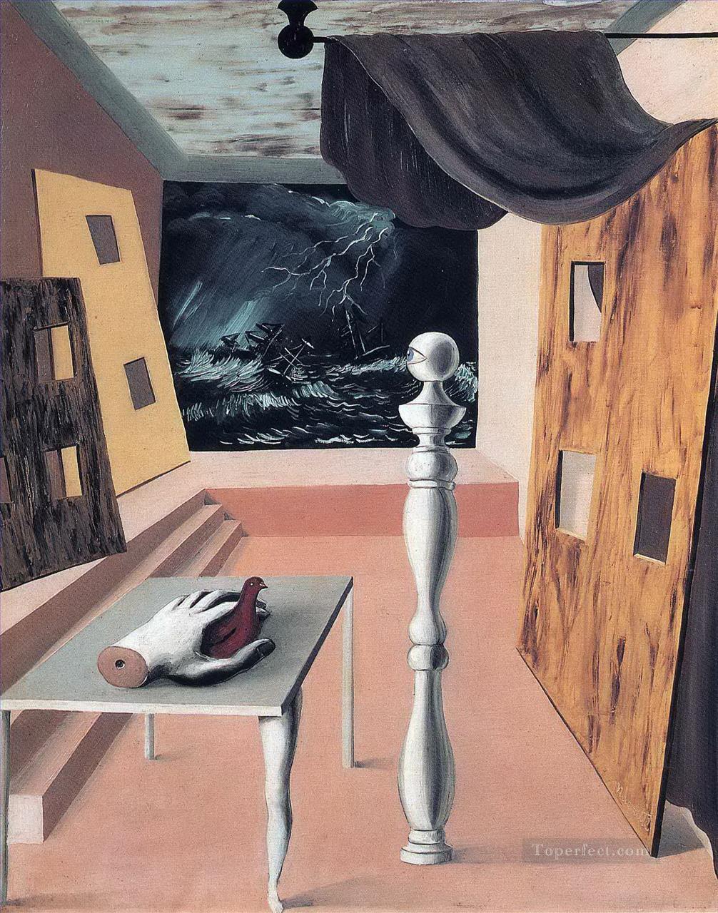 the difficult crossing 1926 Surrealist Oil Paintings